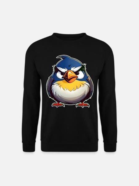 Little fierce fat bird - Unisex Sweatshirt - black