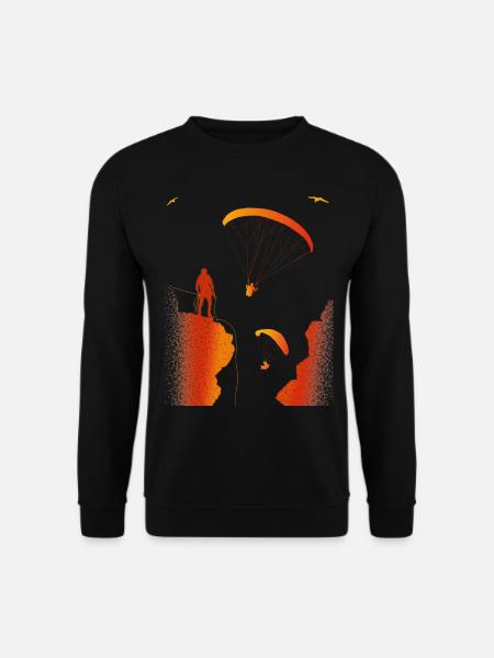 Climbing paragliding paraglider paragliding - Unisex Sweatshirt - black