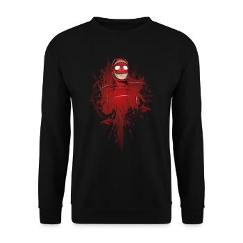 Plongée, Plongeur, Plongeur en apnée, Plongeur sous-marin - Sweat-shirt Unisexe - noir - Devant - Alina (178cm) & Michal (187cm)