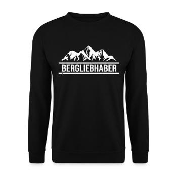 Berge Bergliebhaber Berg Bergsteiger Klettern - Unisex Pullover - Schwarz - Vorne - Alina (178cm) & Michal (187cm)