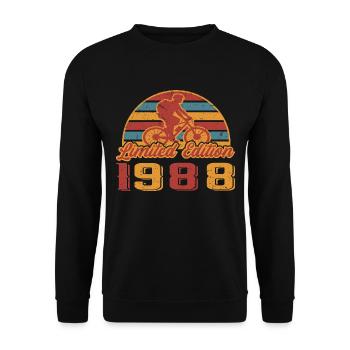 Bicycle Mountain Bike Bicycles Bike Year of construction 1988 - Unisex Sweatshirt - black - Front - Alina (178cm) & Michal (187cm)