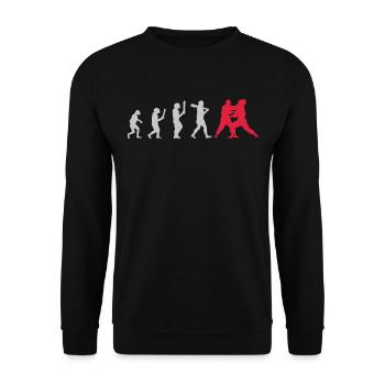 Krav Maga Arts Martiaux Krav Maga Fighter - Sweat-shirt Unisexe - noir - Devant - Alina (178cm) & Michal (187cm)