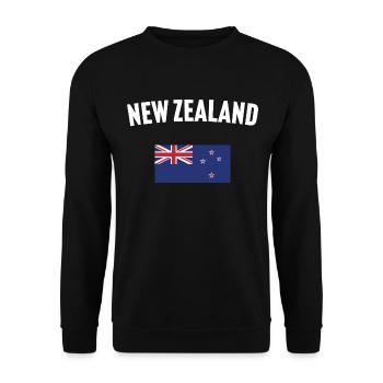 Drapeau de la Nouvelle-Zélande - Sweat-shirt Unisexe - noir - Devant - Alina (178cm) & Michal (187cm)