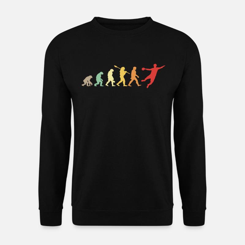Darwin Evolution für Volleyballer 🏐 - Unisex Pullover - Schwarz