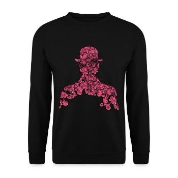 Quatrième Fils de l’Homme - Sweat-shirt Unisexe - noir - Devant - Alina (178cm) & Michal (187cm)