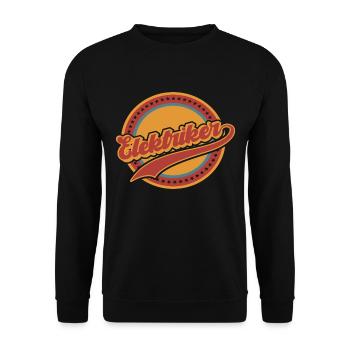 Elektriker Elektroniker Elektromeister Beruf - Unisex Pullover - Schwarz - Vorne - Alina (178cm) & Michal (187cm)