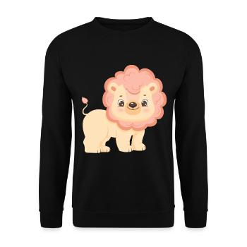 Leo Family Mother Baby T-Shirt - Sweat-shirt Unisexe - noir - Devant - Alina (178cm) & Michal (187cm)