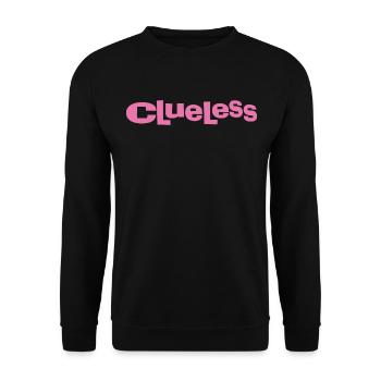 Clueless Klassisches Logo - Unisex Pullover - Schwarz - Vorne - Alina (178cm) & Michal (187cm)