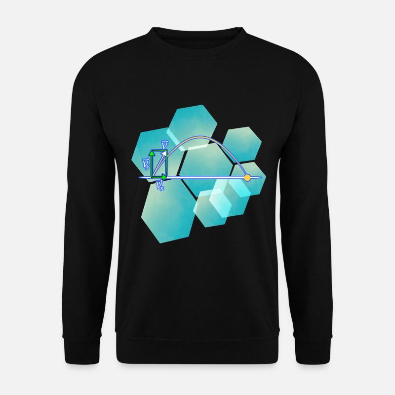 Physik Wurfparabel - Unisex Pullover - Schwarz