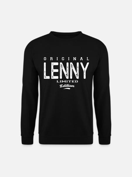 Lenny T-Shirt personalisierter Vorname lenny, Lenny - Unisex Pullover - Schwarz