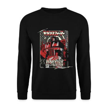Transformers Optimus Prime Cybertron Warrior - Unisex Sweatshirt - black - Front - Alina (178cm) & Michal (187cm)
