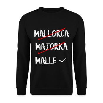Mallorca - Unisex Pullover - Schwarz - Vorne - Alina (178cm) & Michal (187cm)
