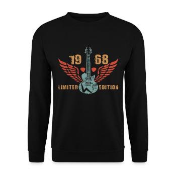 Guitar Guitar Player 1968 Birthday - Unisex Sweatshirt - black - Front - Alina (178cm) & Michal (187cm)
