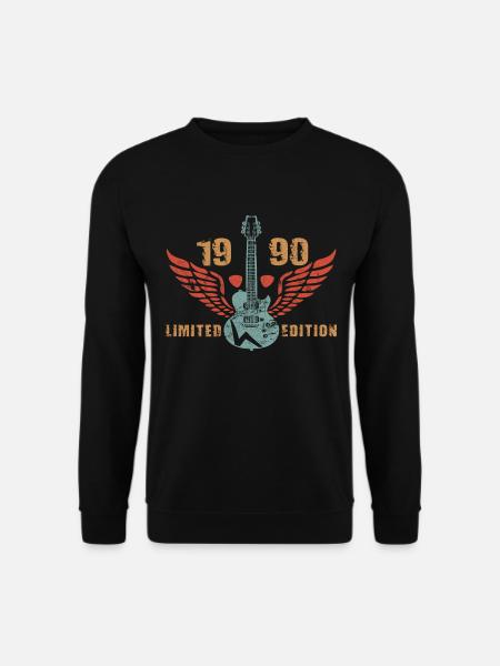 Guitar Guitarist Guitar Lovers 1990 - Unisex Sweatshirt - black