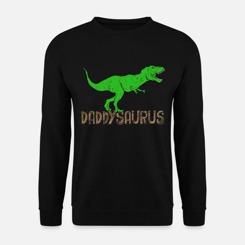 Daddysaurus - Sweat-shirt Unisexe - noir