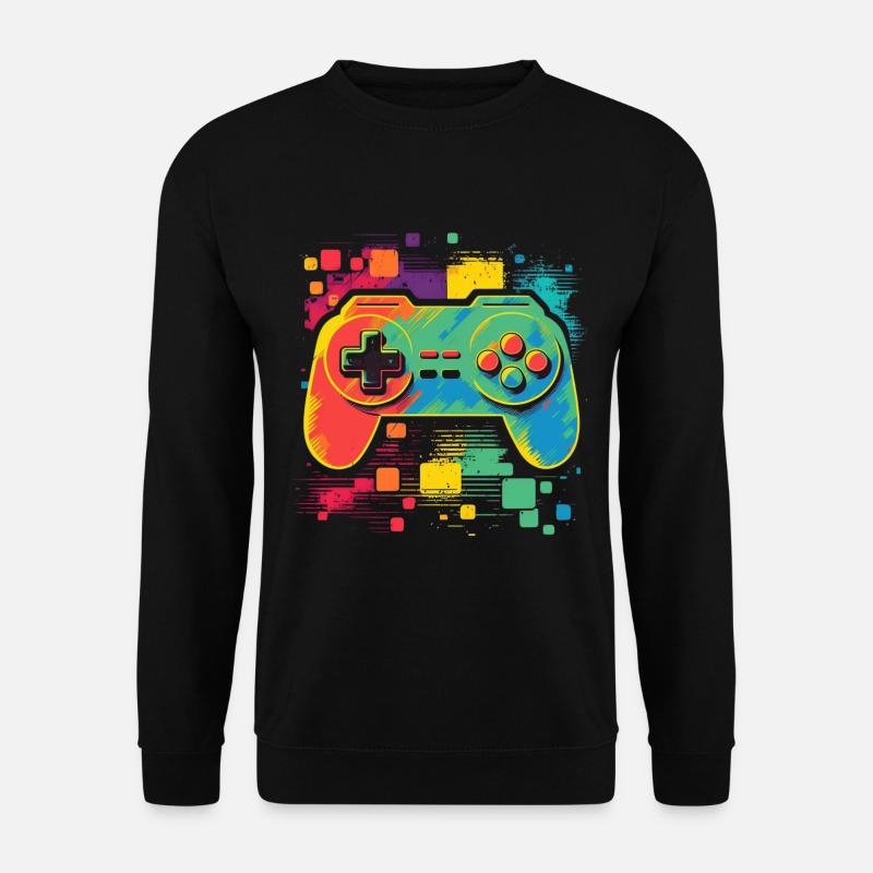 Retro Konsole - Unisex Pullover - Schwarz