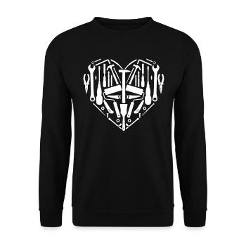 Je Peux Pas J'ai Bricole - Sweat-shirt Unisexe - noir - Devant - Alina (178cm) & Michal (187cm)