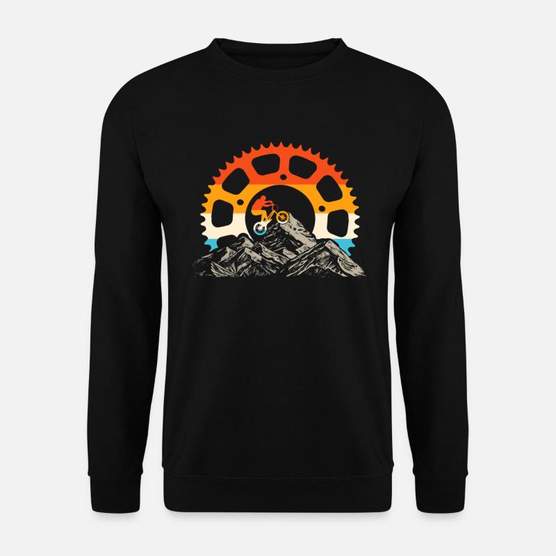 Mountainbiker - Mountainbike Liebhaber - Unisex Pullover - Schwarz