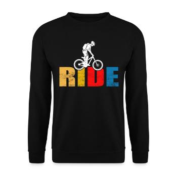 MOUNTAINBIKE-TOUR - Unisex Pullover - Schwarz - Vorne - Alina (178cm) & Michal (187cm)