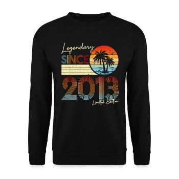 Légendaire Depuis 2013 Édition Limitée - Sweat-shirt Unisexe - noir - Devant - Alina (178cm) & Michal (187cm)