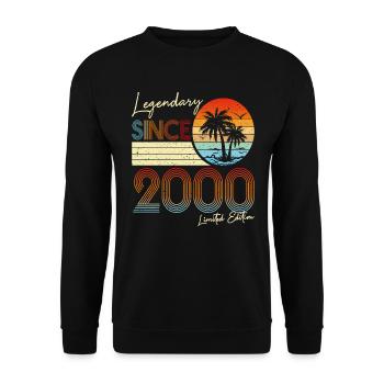 Légendaire Depuis 2000 Édition Limitée - Sweat-shirt Unisexe - noir - Devant - Alina (178cm) & Michal (187cm)