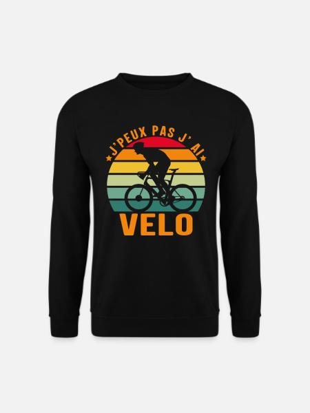 Je Peux Pas J Ai Vélo - Sweat-shirt Unisexe - noir