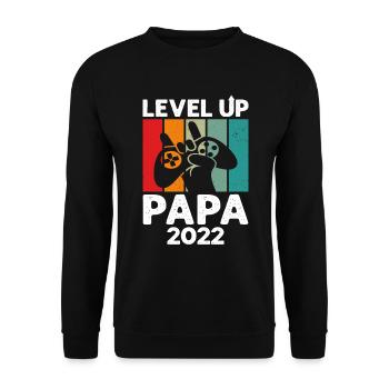 Niveau Supérieur Papa 2022 - Sweat-shirt Unisexe - noir - Devant - Alina (178cm) & Michal (187cm)