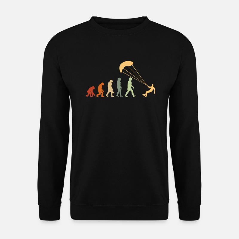Evolution des Drachens - Unisex Pullover - Schwarz