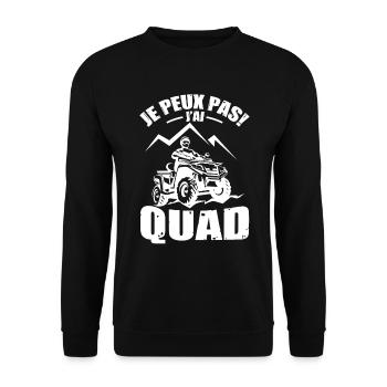 Je Peux Pas J'ai Quad - Sweat-shirt Unisexe - noir - Devant - Alina (178cm) & Michal (187cm)