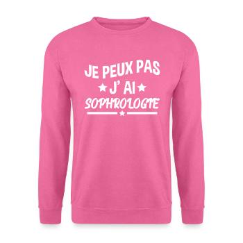 Je Peux Pas J'ai Sophrologie - Sweat-shirt Unisexe - rose - Devant