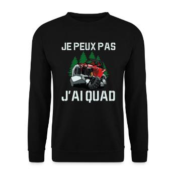 Je Peux Pas J'ai Quad - Sweat-shirt Unisexe - noir - Devant - Alina (178cm) & Michal (187cm)