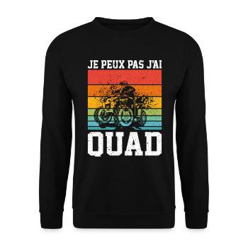 Je Peux Pas J'ai Quad - Sweat-shirt Unisexe - noir - Devant - Alina (178cm) & Michal (187cm)