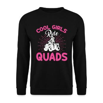 Les Filles Cool Conduisent Des Quads - Sweat-shirt Unisexe - noir - Devant - Alina (178cm) & Michal (187cm)
