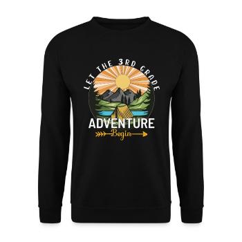 L'aventure De La 3e Année - Sweat-shirt Unisexe - noir - Devant - Alina (178cm) & Michal (187cm)