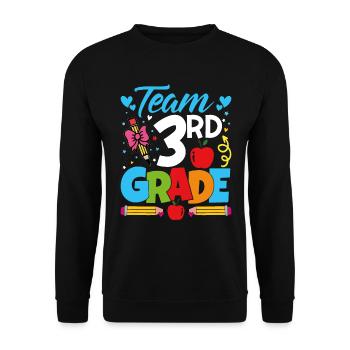 Team 3rd Year - Unisex Sweatshirt - black - Front - Alina (178cm) & Michal (187cm)