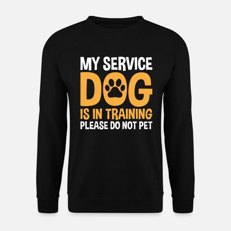 Mein Diensthund ist in der Ausbildung - Unisex Pullover - Schwarz