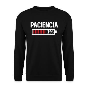 Je N'ai Pas De Patience - Sweat-shirt Unisexe - noir - Devant - Alina (178cm) & Michal (187cm)