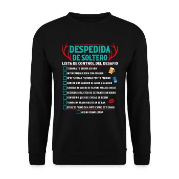 L'adieu Du Célibataire - Sweat-shirt Unisexe - noir - Devant - Alina (178cm) & Michal (187cm)