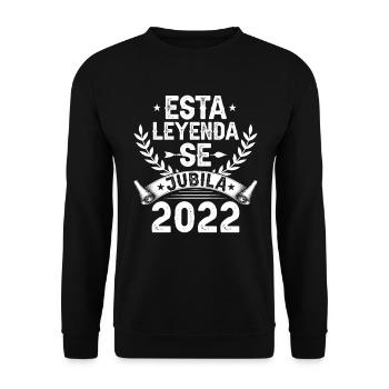 Cette Légende Prend Sa Retraite En 2022 - Sweat-shirt Unisexe - noir - Devant - Alina (178cm) & Michal (187cm)