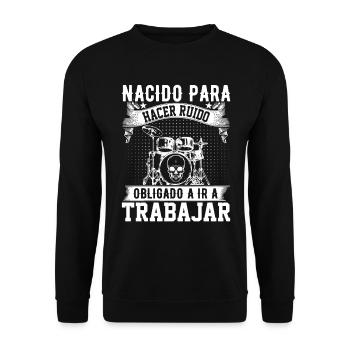 Né Pour Faire Du Bruit - Sweat-shirt Unisexe - noir - Devant - Alina (178cm) & Michal (187cm)