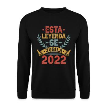 Cette Légende Prend Sa Retraite En 2022 - Sweat-shirt Unisexe - noir - Devant - Alina (178cm) & Michal (187cm)