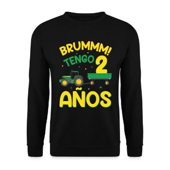 Brummm J'ai 2 ans - Sweat-shirt Unisexe - noir - Devant - Alina (178cm) & Michal (187cm)
