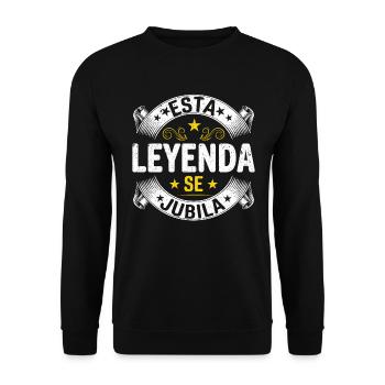 Cette Légende Prend Sa Retraite - Sweat-shirt Unisexe - noir - Devant - Alina (178cm) & Michal (187cm)