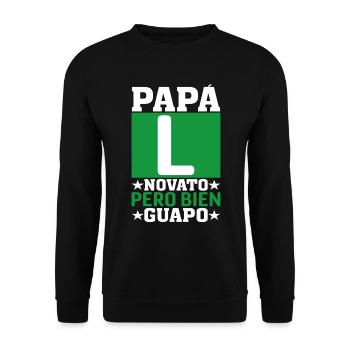 Nouveau Papa - Sweat-shirt Unisexe - noir - Devant - Alina (178cm) & Michal (187cm)