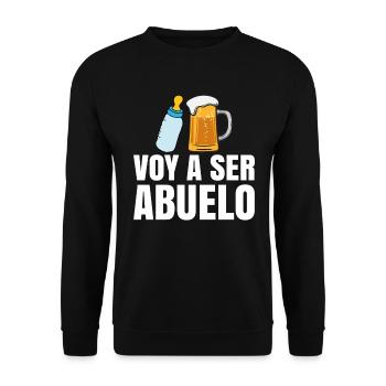 Je Vais Être Un Grand-père - Sweat-shirt Unisexe - noir - Devant - Alina (178cm) & Michal (187cm)
