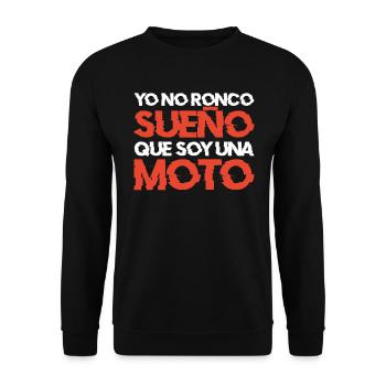 Une Idée De Cadeau Amusante Pour Les Motards - Sweat-shirt Unisexe - noir - Devant - Alina (178cm) & Michal (187cm)
