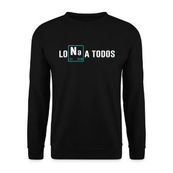 Lona Un Elemento De Sodio Todos - Sweat-shirt Unisexe - noir - Devant - Alina (178cm) & Michal (187cm)