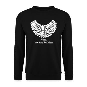 Votez Nous Sommes Impitoyables - Sweat-shirt Unisexe - noir - Devant - Alina (178cm) & Michal (187cm)