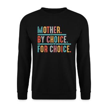 Mutter nach Wahl - Unisex Pullover - Schwarz - Vorne - Alina (178cm) & Michal (187cm)