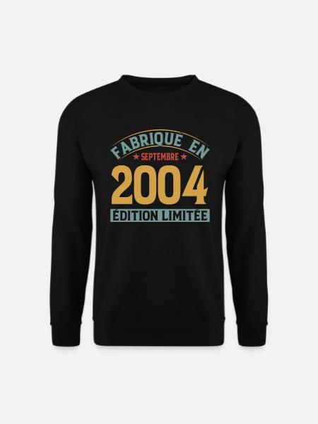 Fabriqué En Septembre 2004 Édition Limitée - Sweat-shirt Unisexe - noir